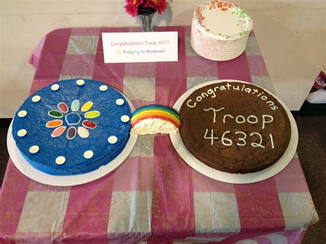 Designed This Cake For Girl Scout Bridging Ceremony From Daisies To