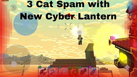 Insane 3 Cat Spam With Cyber Lantern In Duels Pixel Gun 3d Gameplay