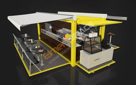 Pop Up Container Restaurant Shipping Container Kitchen Mobile