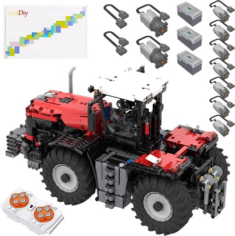 OLOK Technic RC Tractor Building Set With 9 Motors 1885Pcs Dynamic