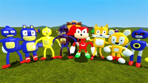 Sonic Characters 3d Memes Nextbot Army Vs All 3d Sanic Clones Memes In