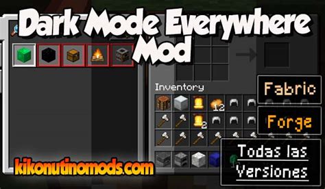 Dark Mode Everywhere Mod | 1.21, 1.20.1, 1.19.4, 1.19.2, 1.18.2…