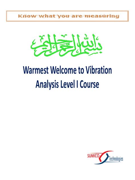 Vibration Analysis Level 1 Updated Compatibility Mode Pdf