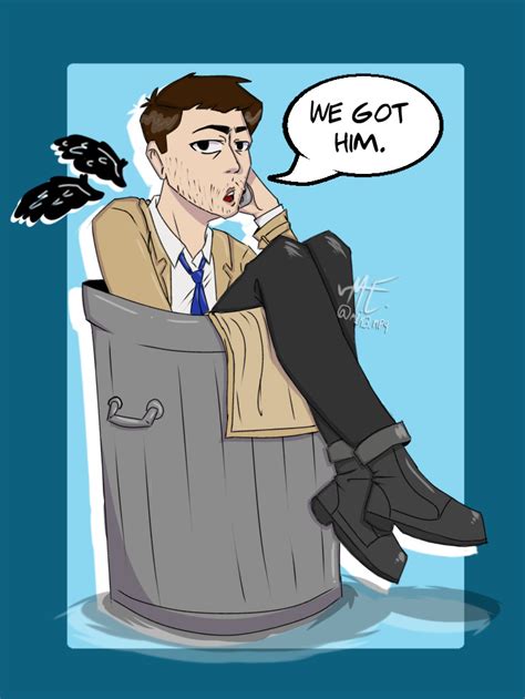 I Got Bored And Made Castiel Fanart Cause Art Base Headcanon That