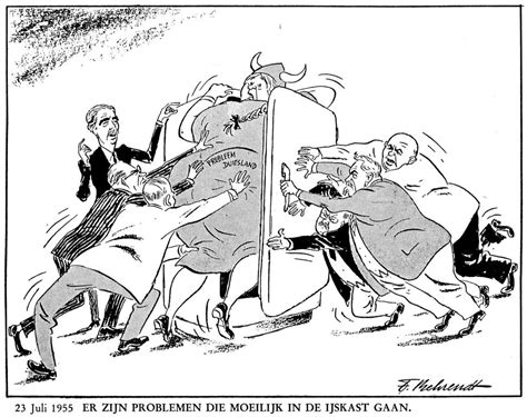 Cartoon By Behrendt On The German Question 23 July 1955 Cvce Website