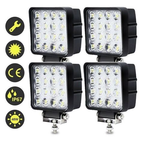 4 Stk LED Arbeitsscheinwerfer Off Road Kaufen Auf Ricardo