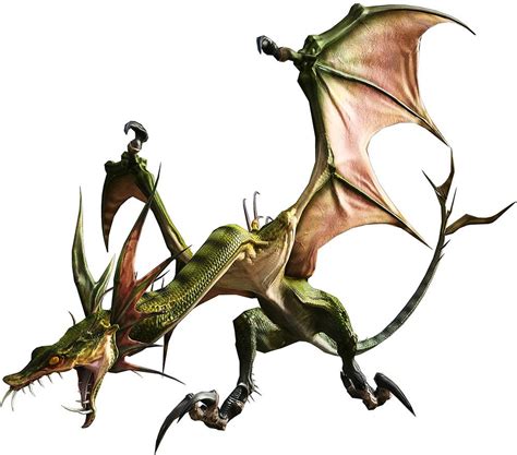 Wyvern Render From Final Fantasy Xiv A Realm Reborn Illustration