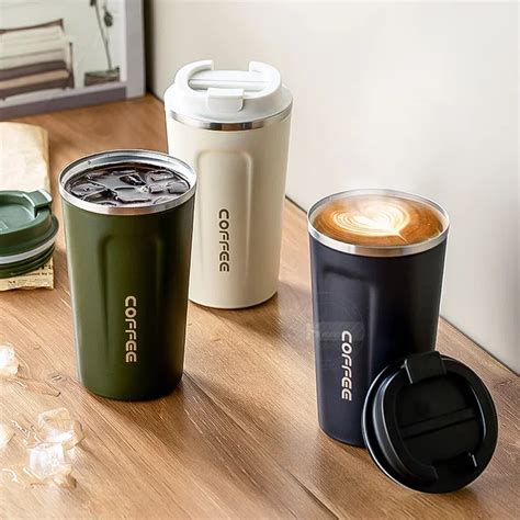 Tasse Caf Isotherme En Acier Inoxydable Thermos Anti Fuite D Extraction