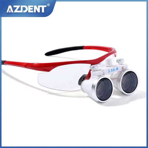 AZDENT Dental Surgical Loupes 3 5X Binocular Magnifying Glass Loupe