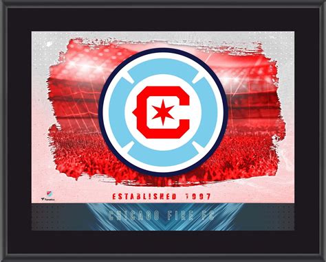 Chicago Fire 10 5 X 13 Sublimated Horizontal Team Logo Plaque