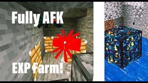 How To Build A Fully Afk Spawner Exp Farm Minecraft Bedrock Youtube