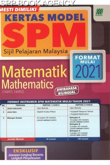 Kertas Model Spm Format Mulai Sasbadi Pendidikan Matematik Hot Sex