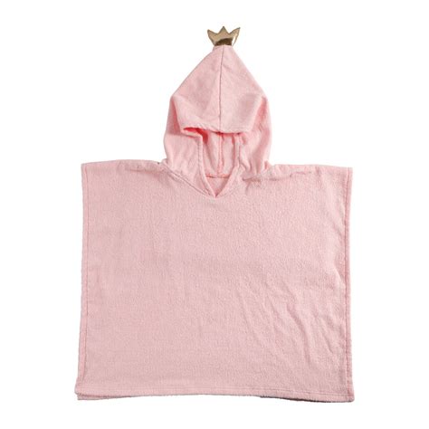 Poncho De Bain Enfant Princesse Rose Linge De Maison Enfant Eminza