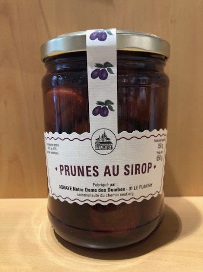 Prunes Au Sirop La Boutique Du Chemin Neuf