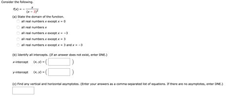 Solved Consider The Following Fx X 3 A State The