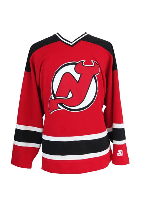 Vintage NJ Devils Red Starter Hockey Jersey - 5 Star Vintage