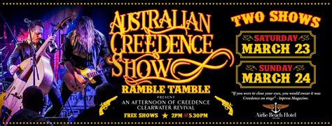 Whats On Australian Creedence Show Ramble Tamble Airlie Beach Hotel