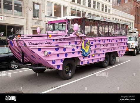 Boston MA duck boat tours Stock Photo - Alamy