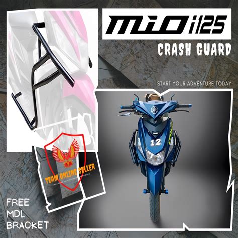 Yamaha Mio I V V V Half Crash Guard Phase Shopee