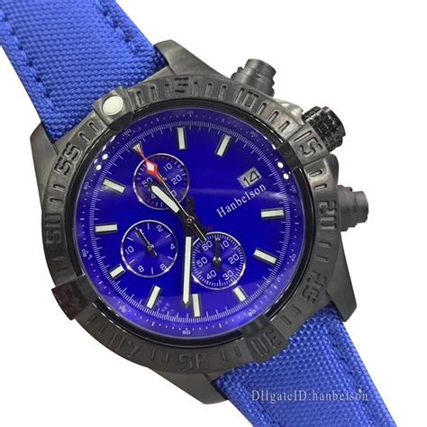 Nuevo Reloj Azul De Lujo Para Hombre Cron Grafo Con Movimiento De