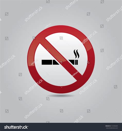 No Smoking Vector Icon Stock Vector (Royalty Free) 161044265 | Shutterstock