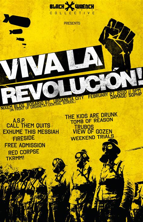 Viva la Revolucion gig poster by pinoyhxc on DeviantArt