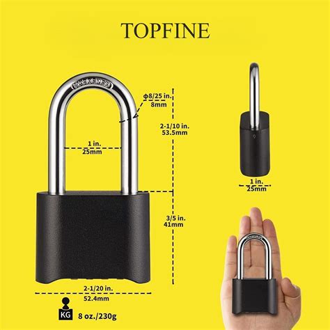 Ready Stock Topfine Digit Heavy Duty Combination Lock Inch Long