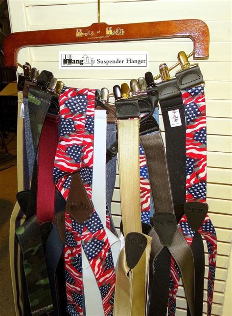 Holdup Hang Up Hardwood Suspender Hanger And Suspender Holdup