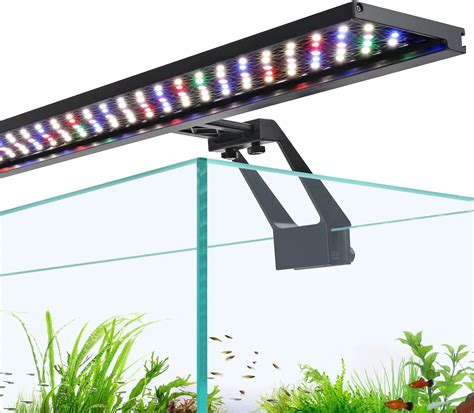 hygger Luz LED para acuario de espectro completo con clip 26 W de día