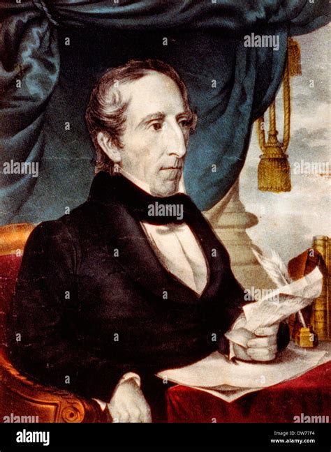 John Tyler Tenth President Of The United States Circa 1842 Stock