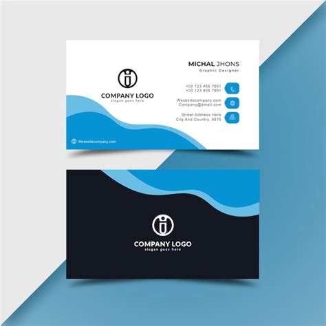 Premium Vector Corporate Professional Business Card Premium Vector