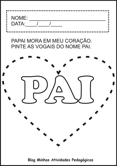 Atividade De Artes Para O Dia Dos Pais - Minhas Atividades Pedagógicas: Atividades Pedagógicas - Dia dos Pais