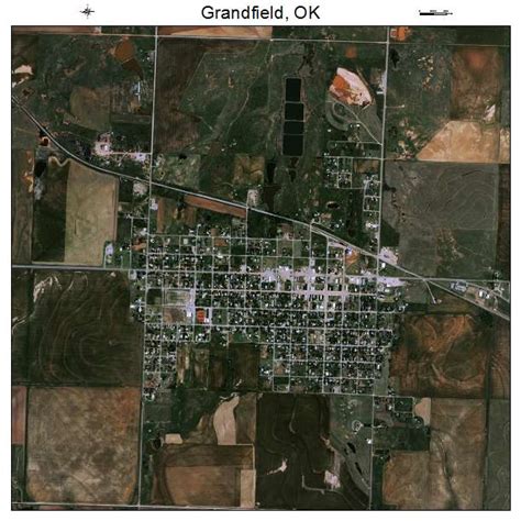 Aerial Photography Map of Grandfield, OK Oklahoma