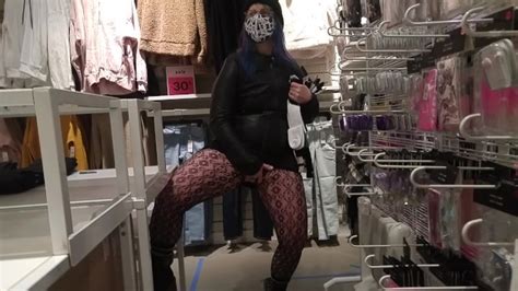 Milf In Ripped Fishnets Rubs Pussy In Clothing Store Xxx Mobile Porno Videos Movies