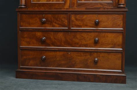 Exceptional Early Victorian Linen Press Mahogany Antiques Atlas