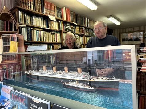 Il réalise une maquette unique de l escale du Titanic à Cherbourg