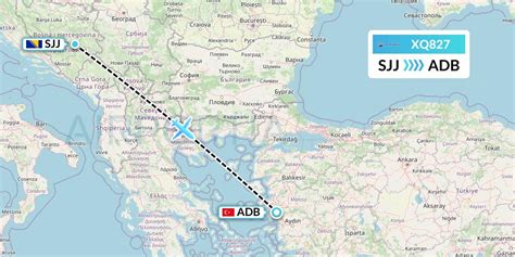 XQ827 Flight Status SunExpress Sarajevo To Izmir SXS827