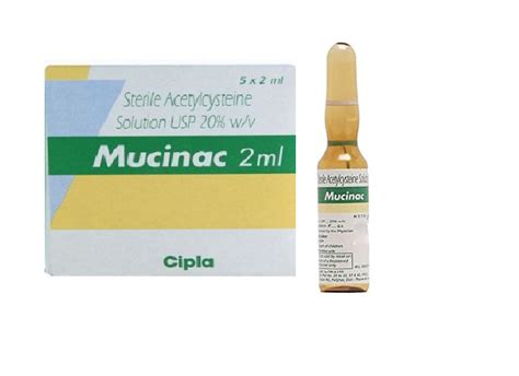 Mucomyst Inhalation Solution Acetylcysteine Vial Silk Pharmacy