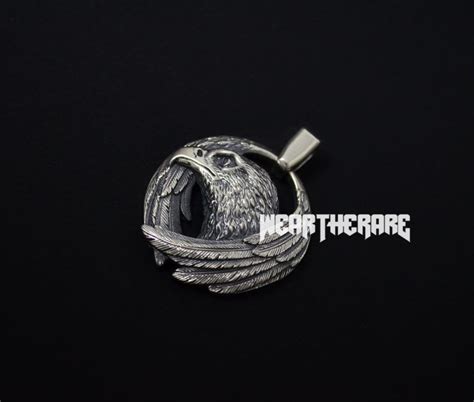 Eagle Neckace Bird Pendant Sterling Silver Eagle Jewelry Weartherare