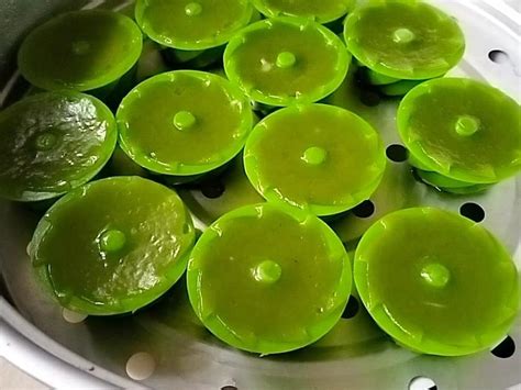 Cara Buat Kuih Kaswi Pandan Yang Sedap Lembut Bergedik Guna 2 Cawan