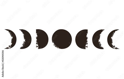 Moon Phases Aesthetic New Moon First Quarter Full Moon And Last