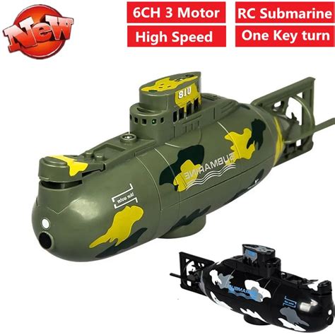 Simulation Mini Rc Submarine 6ch High Speed Boat Remote Control Pigboat