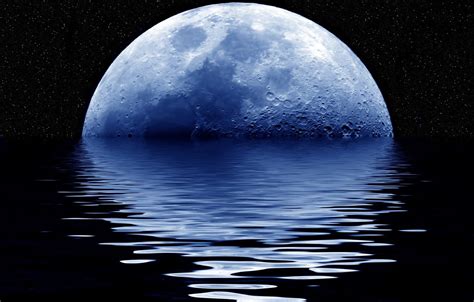 Moon With Water Wallpapers - Wallpaper Cave