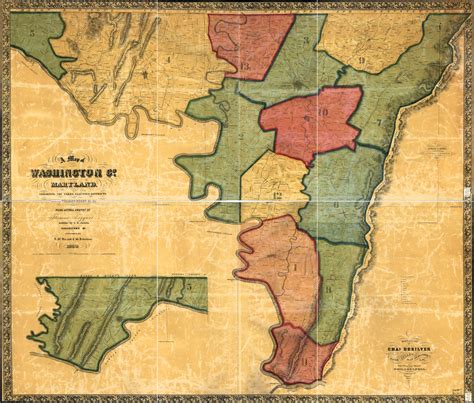 A map of Washington Co., Maryland. Exhibiting the farms, election ...