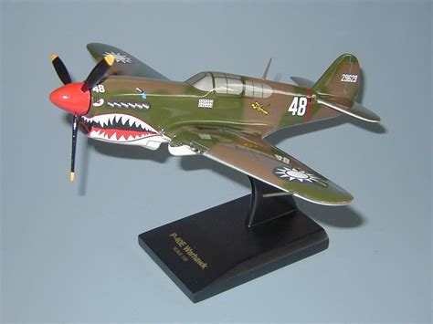 P-40 Warhawk "Flying Tigers" Airplane Model – Mahogany Airplane Models