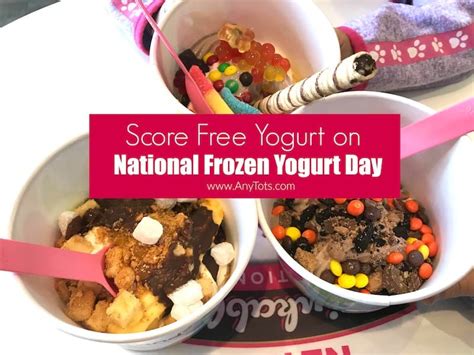 Free Yogurt on National Frozen Yogurt Day 2020 - Any Tots