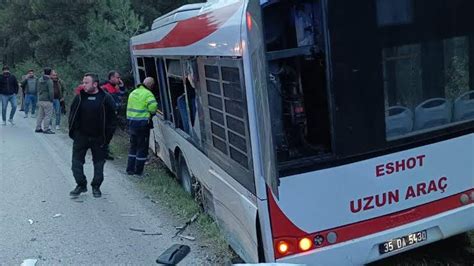 Zmirde Tir Belediye Otob S Ne Arpt Can Kayb Seferihisar Yeni