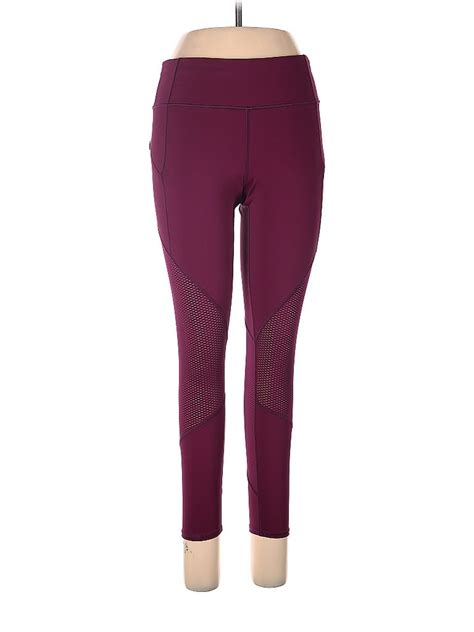 Athleta Solid Maroon Burgundy Active Pants Size M 59 Off ThredUp