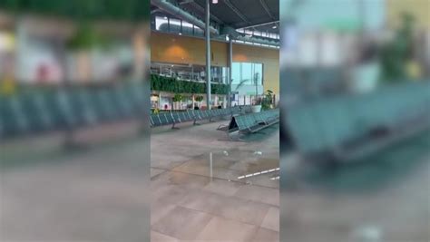 Palma Airport Terminal Floods With Planes Grounded As Torrential Rain