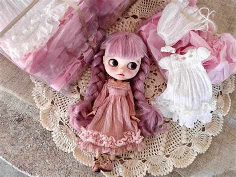 Blythe Two Piece Set Blythe Vintage Dress Blythe Pink Dress Neo Blythe Clothes Blythe